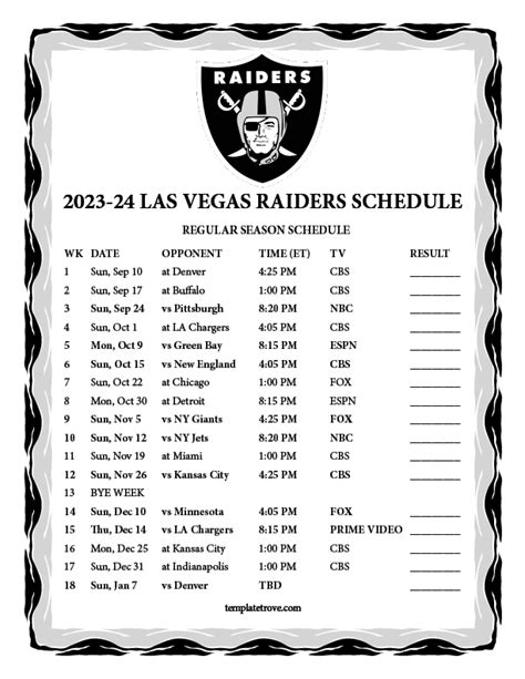 raiders schedule 2024 25 printable